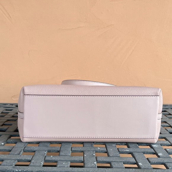 Michael Kors Jet Set Item Medium Front Pocket Shoulder Chain Tote Bag Pink - Picture 4 of 11